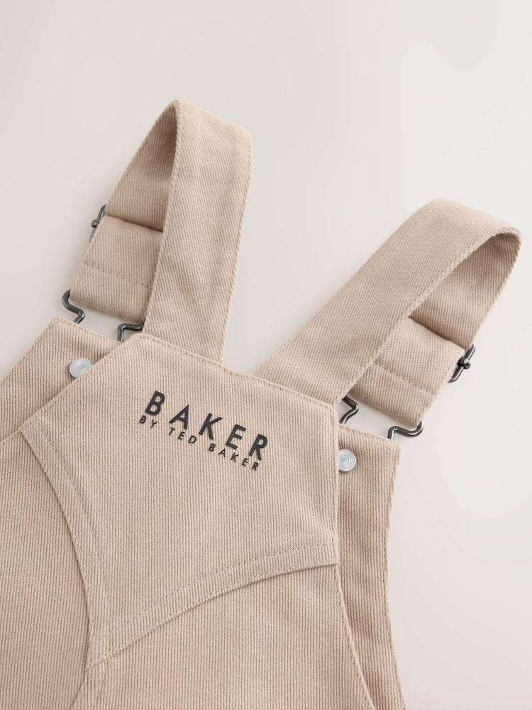 Baker by Ted Baker Blue Stone Dungaree and Graphic T-Shirts Set