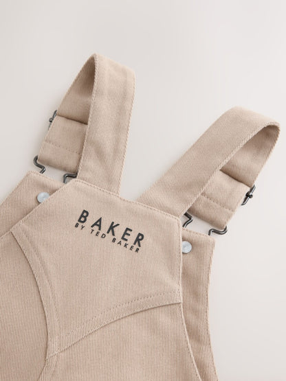 Baker by Ted Baker Blue Stone Dungaree and Graphic T-Shirts Set