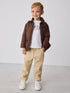 Baker by Ted Baker Brown 3 Piece Jacket, T-Shirt and Tapered Trousers Set - Size 12 - 18 Months (80 - 86cm)