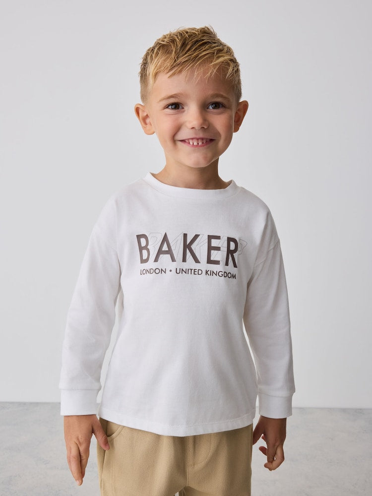 Baker by Ted Baker Brown 3 Piece Jacket, T-Shirt and Tapered Trousers Set - Size 12 - 18 Months (80 - 86cm)