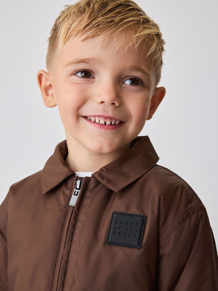 Baker by Ted Baker Brown 3 Piece Jacket, T-Shirt and Tapered Trousers Set - Size 12 - 18 Months (80 - 86cm)