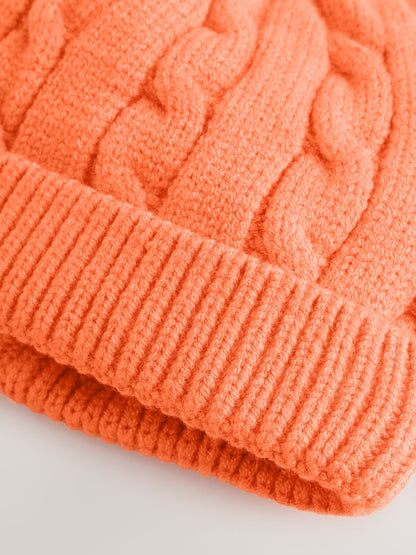Orange Pumpkin Baby Knitted Beanie Hat