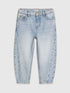 River Island Blue Barrel Leg Jeans