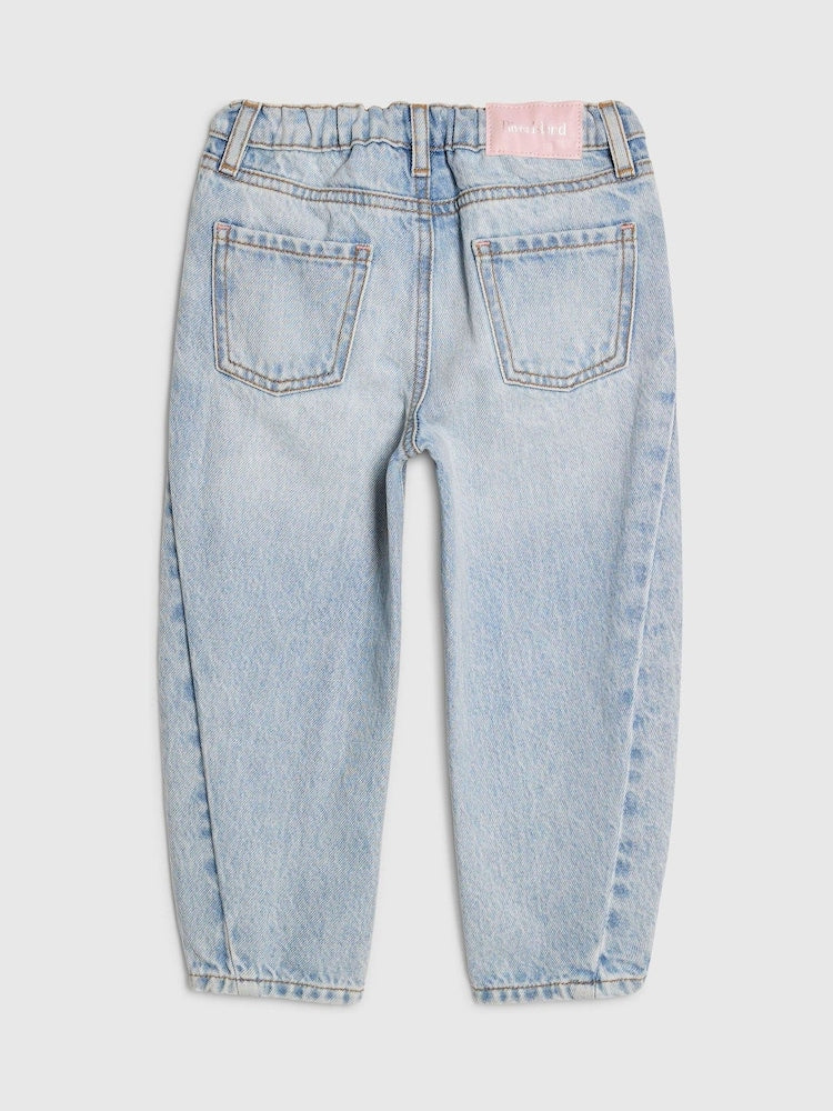 River Island Blue Barrel Leg Jeans