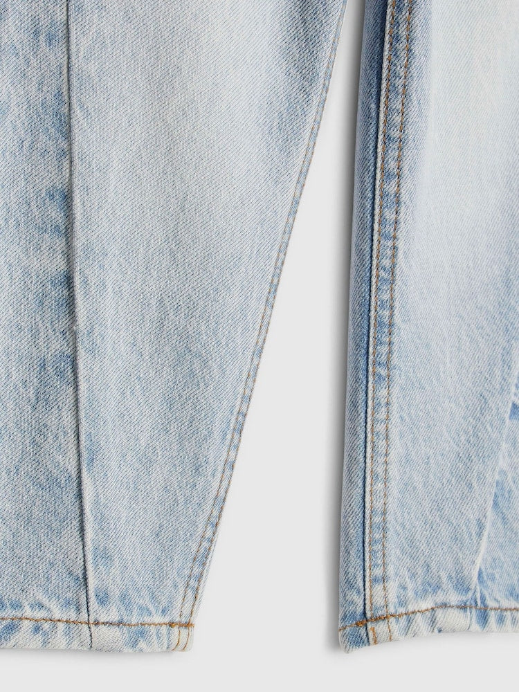 River Island Blue Barrel Leg Jeans
