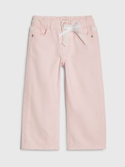 River Island Pink Lace Wide Leg Jeans - Size 12-18 Months (80-86cm)