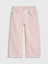 River Island Pink Lace Wide Leg Jeans