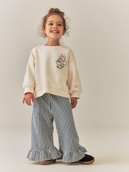 Cream Minnie Sweatshirt &amp; Wide Leg Set (6mths-7yrs) - Cream Minnie Sweatshirt &amp; Wide Leg / 12-18 Months (80-86cm)