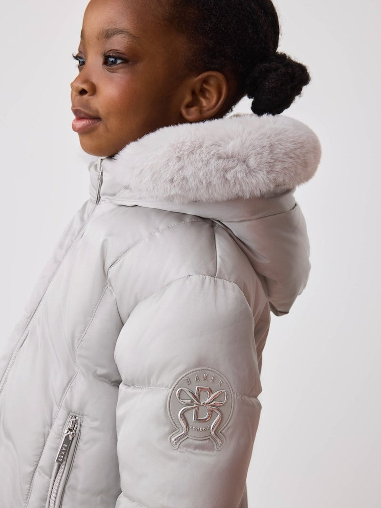 Baker by Ted Baker Shower Resistant Bubble Skirted Padded Coat