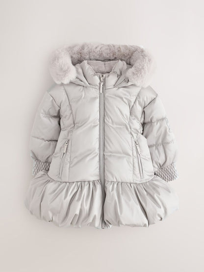 Baker by Ted Baker Shower Resistant Bubble Skirted Padded Coat