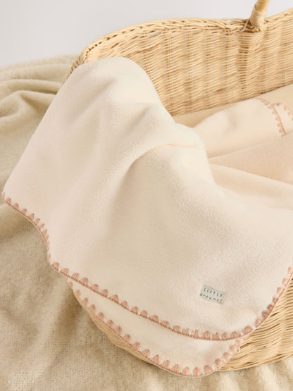 Neutral Supersoft Fleece Baby Blanket