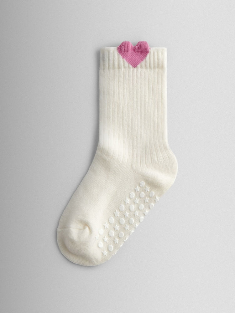 JoJo Maman Bébé Pink 5-Pack Heart Socks - Size 6-12 Months (68-80cm)