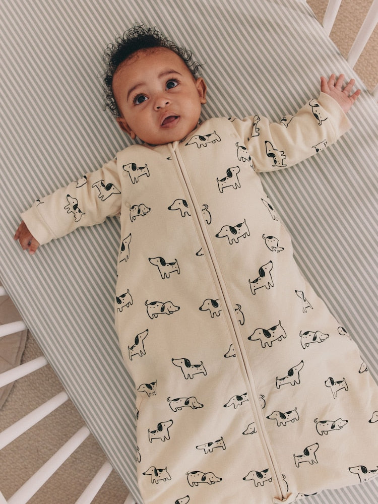 Mono Sausage Dog 2.5 Tog Removable Sleeve Baby Sleep Bag - Up to 1 Month (50-56cm)