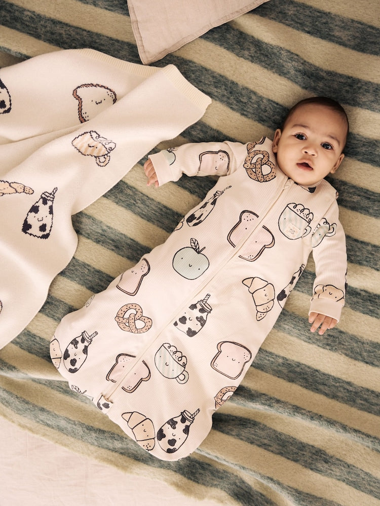 Milk Club 2.5 Tog Removable Sleeve Baby Sleep Bag - Up to 1 Month (50-56cm)