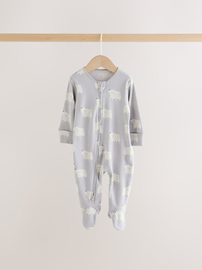 Grey Winter Animals
