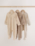 Neutral Bear Two Way Zip Sleepsuits 3 Pack (0-2yrs) - Neutral Bear / 12 - 18 Months (80 - 86cm)