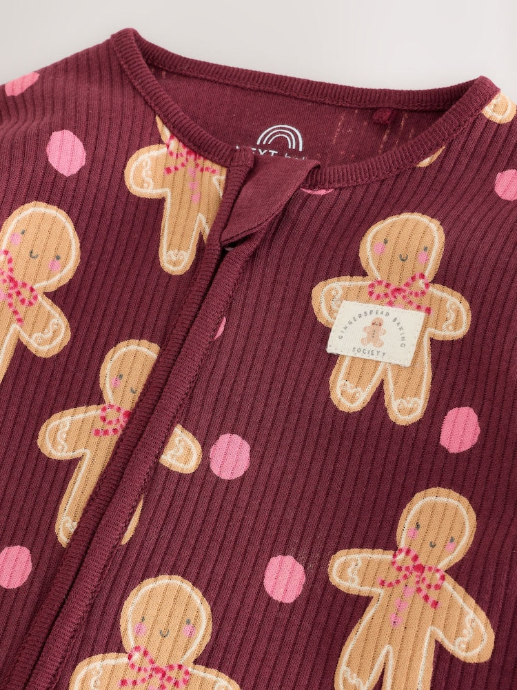 Burgundy Red Gingerbread Man
