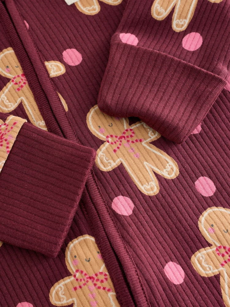 Burgundy Red Gingerbread Man