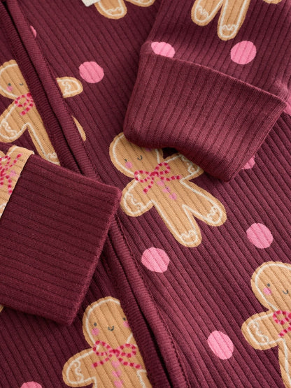 Burgundy Red Gingerbread Man