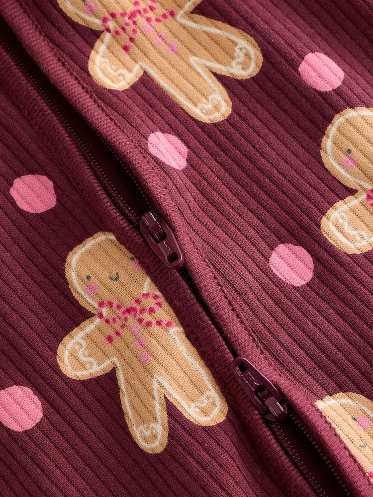 Burgundy Red Gingerbread Man