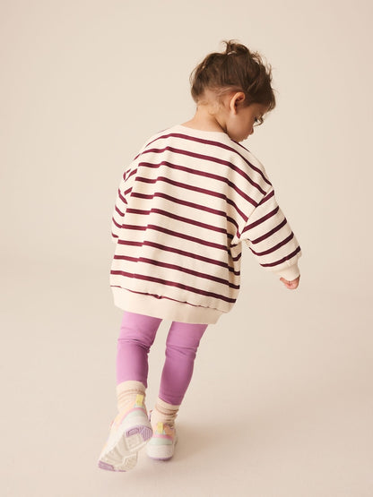 Purple Stripe Garden Sweatshirt and