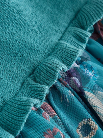 Teal Floral