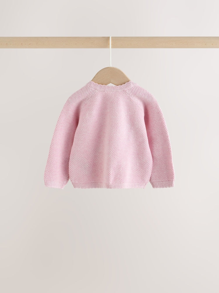 Pink Embroidered Character