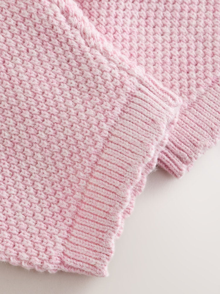Pink Embroidered Character