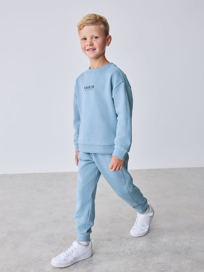 Baker by Ted Baker Mid Blue Sweatshirt and Joggers Set