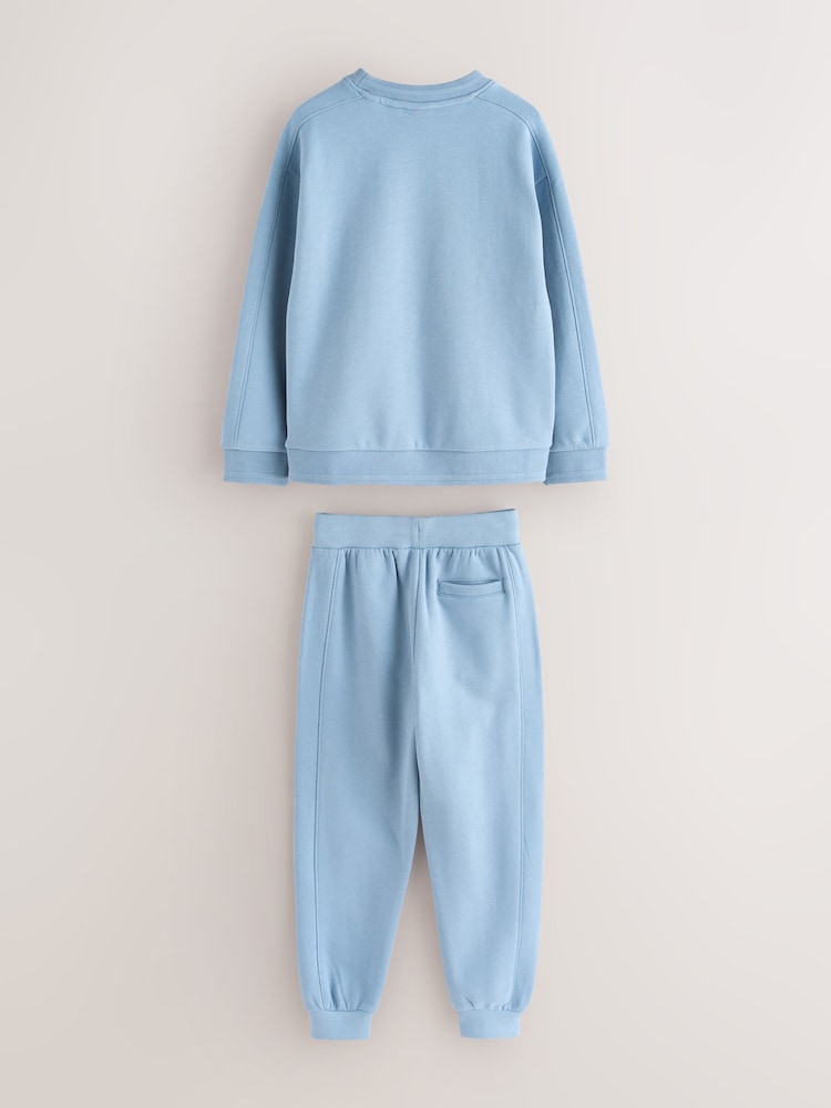 Baker by Ted Baker Mid Blue Sweatshirt and Joggers Set