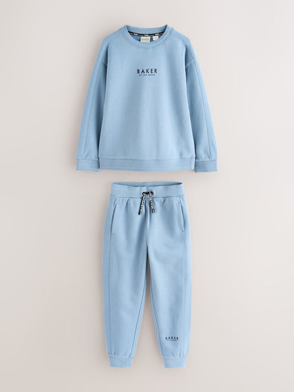 Baker by Ted Baker Mid Blue Sweatshirt and Joggers Set