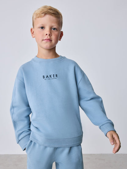 Baker by Ted Baker Mid Blue Sweatshirt and Joggers Set