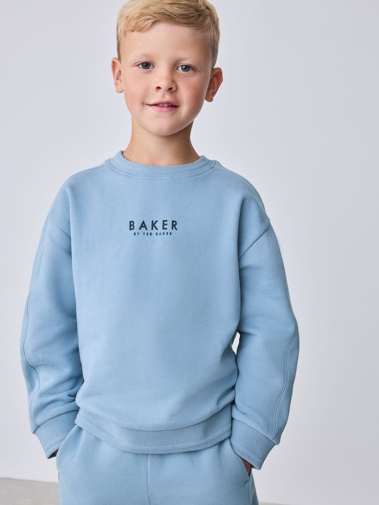 Baker by Ted Baker Mid Blue Sweatshirt and Joggers Set
