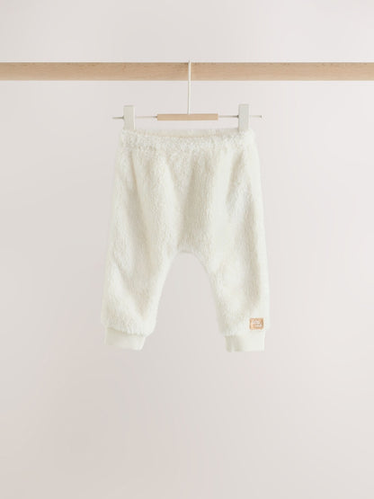 Cream Fleece Hooded Top and Joggers Baby Set (0mths-2yrs)