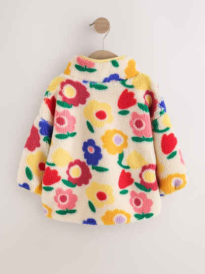 Yellow Flower Half Zip Fleece (3mths-7yrs)