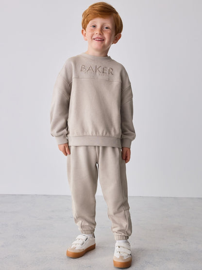 Baker by Ted Baker Stone Textured Sweatshirt and Joggers Set