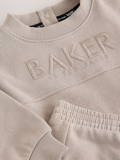 Baker by Ted Baker Stone Textured Sweatshirt and Joggers Set