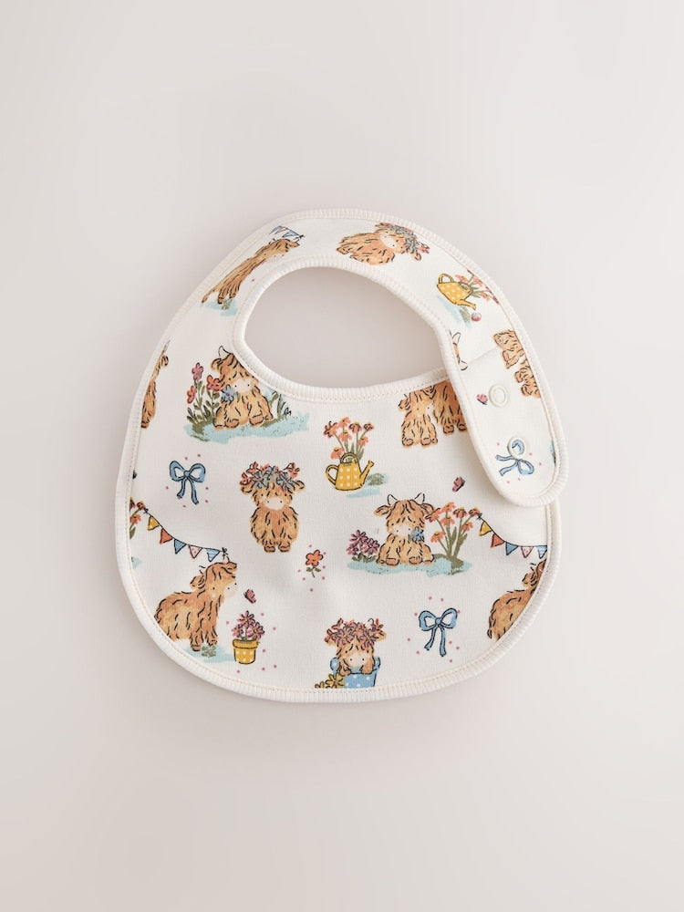 Pink/Green Hamish Baby Bibs 3 Pack