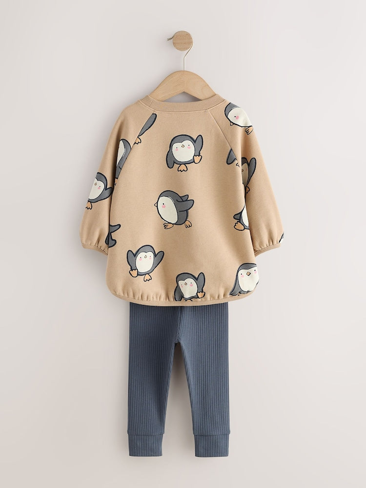 Neutral Sweatshirt and Leggings Set (3mths-7yrs)