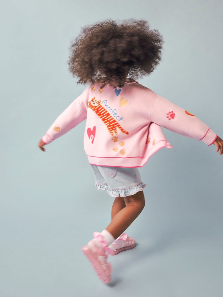 River Island Pink Abbie Rosie Cardigan - Size 12-18 Months (80-86cm)