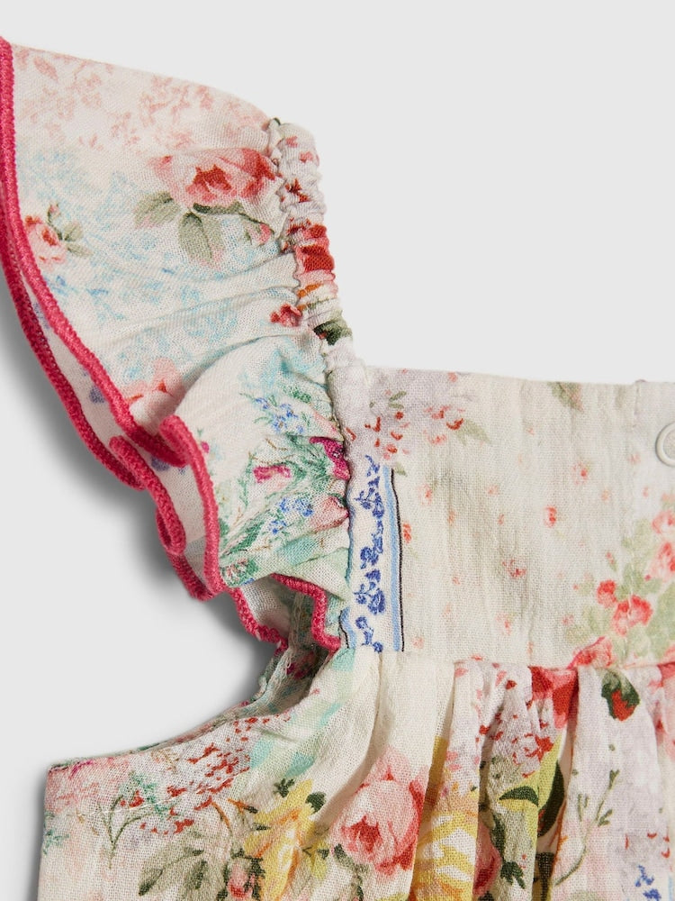 River Island Pink Cabbages &amp; Roses Patchwork Bloomers Set
