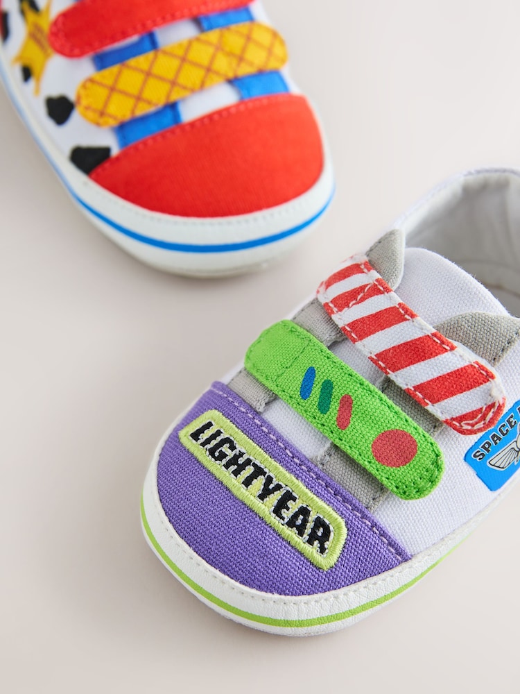 Multi Toy Story Touch Fastening Baby Trainers (0-2mths)