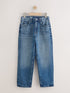 Dark Blue Longer Length Wide Denim Jeans (7-16yrs)
