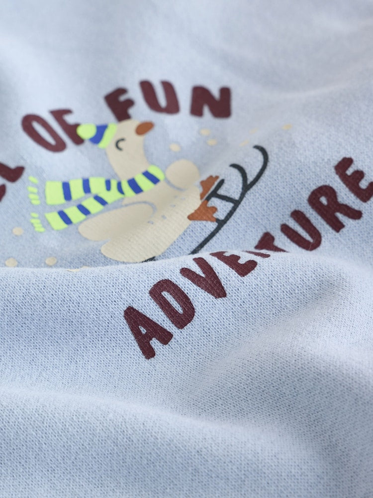 Blue Goose Printed Crew Neck Sweat Top (3mths-7yrs)