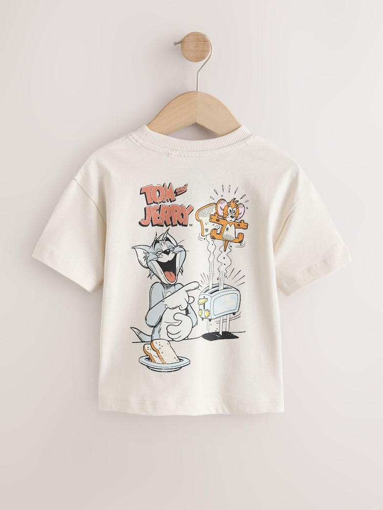 Ecru Tom and Jerry T-Shirt (3mths-8yrs)
