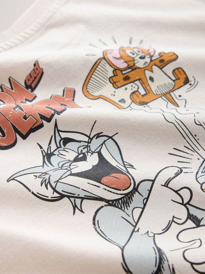 Ecru Tom and Jerry T-Shirt (3mths-8yrs)