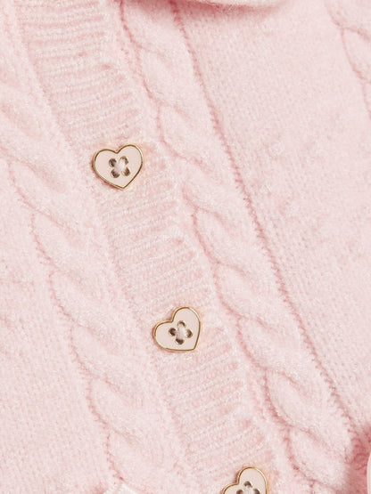 River Island Pink Peplum Cardigan &amp; Leggings Set