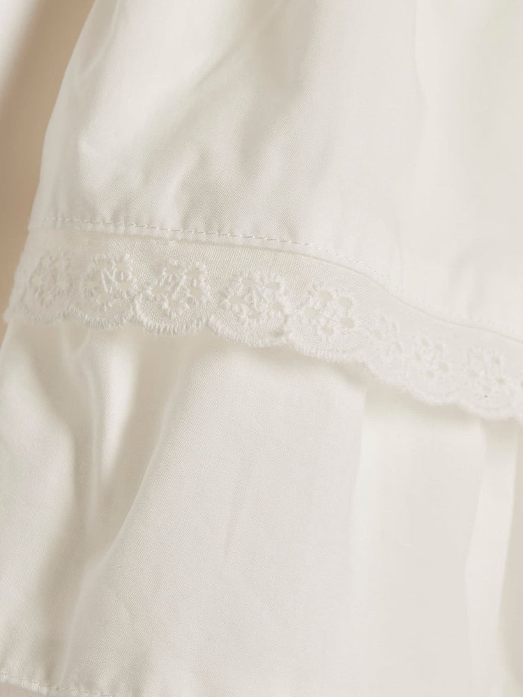 River Island White Knitted Broidery Dress