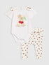 River Island White Cutie Cherry Bodysuit & Leggings Set