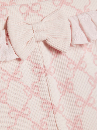 River Island Pink Love Bodysuit &amp; Shorts Set